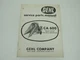 Gehl CA600 One Row Attachment Service Parts Manual