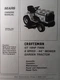 Sears Craftsman 18 hp 44 6sp Lawn Garden Tractor Owner & Parts Manual 917.255917