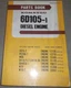 KOMATSU 6D105-1 DIESEL ENGINE PARTS MANUAL BOOK CATALOG