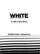 Oliver White 4-180 Field Boss Tractor Owners Operators Manual