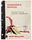 New Holland Operator's Manual Models 601-611 Forage Harvesters O-601-7-3M-9-59W