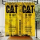 CAT 1R 1807 Shower Curtain, Industrial Style Shower Curtain, 72 X 72 Inches, Coz