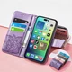 For Infinix Hot 50 Note 30 40 Tecno Spark 30 Diamond Butterfly Wallet Phone Case