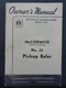 VTG McCormick No. 45 Pickup Baler Operators Manual