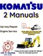 KOMATSU WB97R-2 BACKHOE LOADER SERVICE ENGINE REPAIR SHOP MANUAL PDF USB