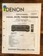 Denon AVR-1000 AVR-1000G Receiver  Service Manual *Original*