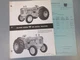 Oliver Super 99 GM Diesel Tractor Brochure 2 Page w/Prices for Cabs RARE!