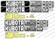 KUBOTA B6100 B6000 B6001 B7000 B7100  B5000 COMPACT TRACTOR DECALS STICKER SET