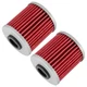 2 Pack Oil Filter for Suzuki RM-Z250 RM-Z450 RMX450Z RMZ250 RMZ450 2004 2005-24