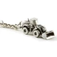 Caterpillar CAT Equipment 980K Wheel Loader Pewter Metal Keychain Tag