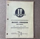 Original I&T Massey Ferguson MF2745 MF2775 MF2805 Shop Service Manual MF-39