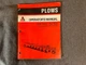 Allis-Chalmers Operator's Manual for Plows 2500 Series Pull Type 5-8 Bottom 18"
