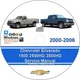 Chevrolet Silverado 1500 2500 3500 HD 2000 01 02 03 04 2005 2006 Service Manual