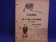 1961 Case Parts Catalog No.A744, No. 10 Trail Type Mower Semi Mounted