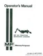 Massey Ferguson MF20 Industrial Operators Manual