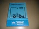 Workshop Manual Volvo Wheel Loader Type L 160 3/1989