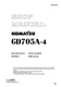 Komatsu GD705A-4 - Workshop Manual - Repair Manual on Paper