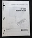 HEWLETT PACKARD HP 436A POWER METER OPERATING INSTRUCTION MANUAL GOOD SHAPE