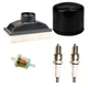 Engine Tune Up Kit Fits Kawasaki FR541V FR600V Air Oil Fuel Filter Spark Plugs