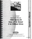 Oliver 1800B Tractor Operators Manual