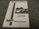Massey Ferguson MF40 Tractor Backhoe Loader Owner Operator Manual User Guide xz