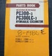 Komatsu PC300LC PC300-3 EXCAVATOR Parts Manual Book catalog spare crawler