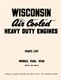 WISCONSIN VE4D VF4D Air Cooled Engine Parts Manual