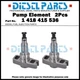 2x Pump Element Plunger and Barrel 1418415536 for Mercedes Benz OM364LA OM366LA