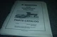 Hesston 8100 Windrower Tractor Parts Catalog Manual Form No. 700 708 879 xz