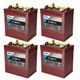 4x Trojan Deep Cycle Battery T105-RE_4 Renewable Energy 6V GC2 225Ah