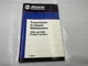 Allison Transmission 1000 2000 In Chassis Maintenance Book JA3664EN