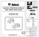Bobcat 3400 3400XL Utility Vehicle Operation and Maintenance Manual AJNU AJNW...