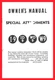 McCormick WD9 W9 International I9 ID9 Tractor Special Attachments Owner's Manual