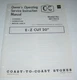 COAST-TO-COAST STORES MOWER E-Z CUT 20" 481-0313 OWNER'S MANUAL #770-6326