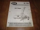 Gehl FC 72A Flail Chopper Service And Parts Manual Form No. 1912d