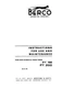 Berco PT180 & PT200 Manual