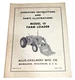 USED OPERATORS MANUAL FOR ALLIS CHALMERS 10 FARM LOADER TM-286