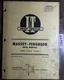 I&T Massey Ferguson MF175 MF180 Tractor Shop Service Manual MF-29 1970