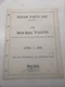 NEW IDEA OPERATOR'S MANUAL OWNER BOOK W-36 WAGONS 530 628 RA B 625 626 1958