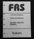 2001-06 GENUINE KUBOTA ZD18 ZD21 ZD28 ZERO-TURN MOWER FLAT RATE SCHEDULE MANUAL