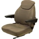 Fits Komatsu Excavator Seat Assembly - Fits Various Models - Brown Cloth