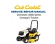 Cub Cadet Domestic 5000 Compact Tractor Service Repair Manual | USB & Link