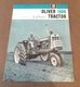 Oliver 1600  4-Plow Tractor Factory Dealership Sales Brochure
