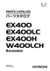 Hitachi EX400&nbsp;EX400LC&nbsp;EX400H&nbsp;EX400LCH excavator parts catalog manual
