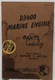 CAT Caterpillar D3400 MARINE ENGINE Parts Catalog Book S/N 1N7001 - 1N7216