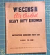 MODEL TR10D WISCONSIN AIR COOLED HEAVY DUTY ENGINES INSTRUCTION AND PARTS BOOKM