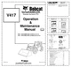 Bobcat V417 Telescopic Tool Carrier Operation and Maintenance Manual A7MK A7M...