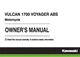 Kawasaki Owners Manual Book 2017 VULCAN 1700 VOYAGER ABS