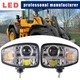 Pair LED Headlight 17286451 17286452 for Volvo L110H L120H L180H L220H L60H
