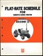 FLAT-RATE SCHEDULE for KUBOTA B-series Tractor B8200 * 2 & 4 Wheel Drive HST